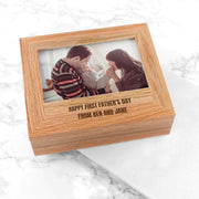 Personalised Wooden Photo Box - Myhappymoments.co.uk