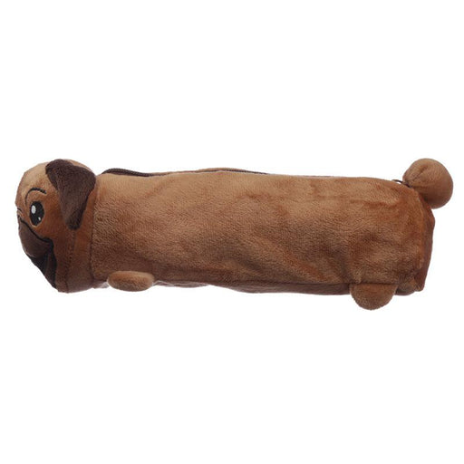 Shaped Fluffy Mopps Pug Pencil Case