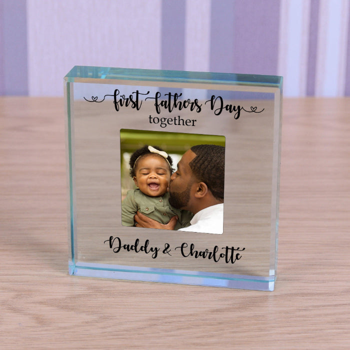 First Father’s Day Together Photo Gift Plaque