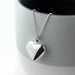Personalised 925 Sterling Silver Heart Necklace