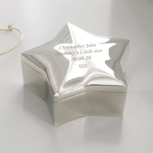 Personalised Star Trinket Box - Myhappymoments.co.uk