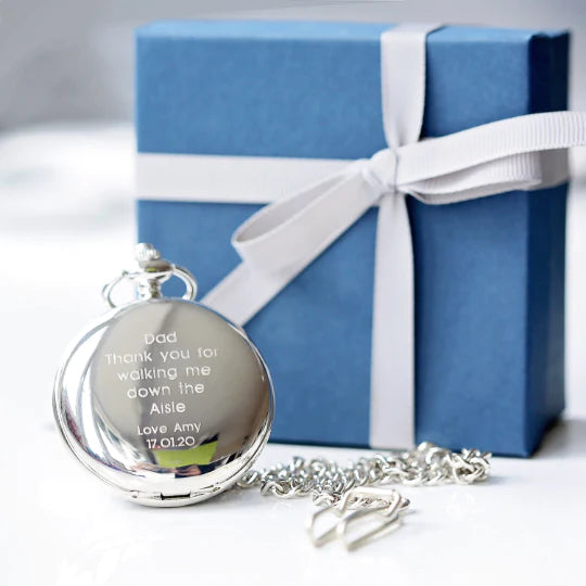 Personalised Dual Opening Pocket Watch