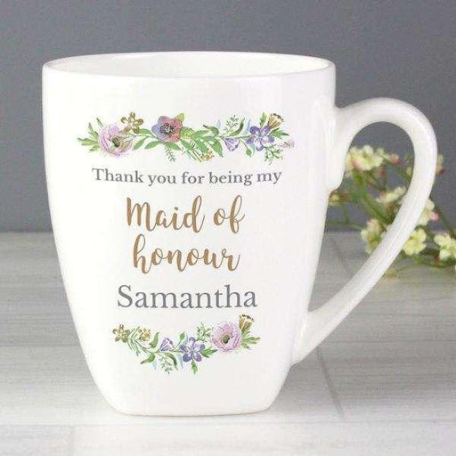 Personalised Thank You For Being My Maid Of Honour Mug - Myhappymoments.co.uk
