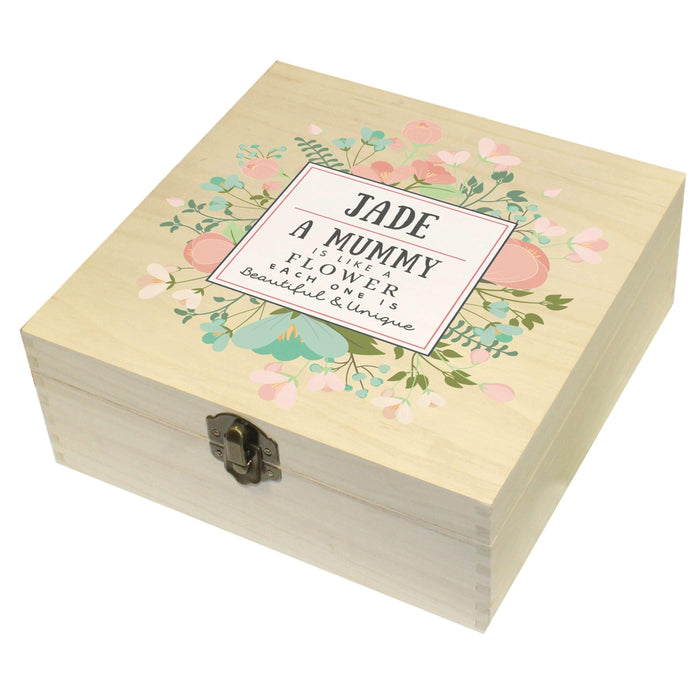 Personalised Beautiful & Unique Hinged Wooden Storage Box - Myhappymoments.co.uk