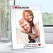 Personalised I Love You Photo Frame Silver 5x7 - Myhappymoments.co.uk