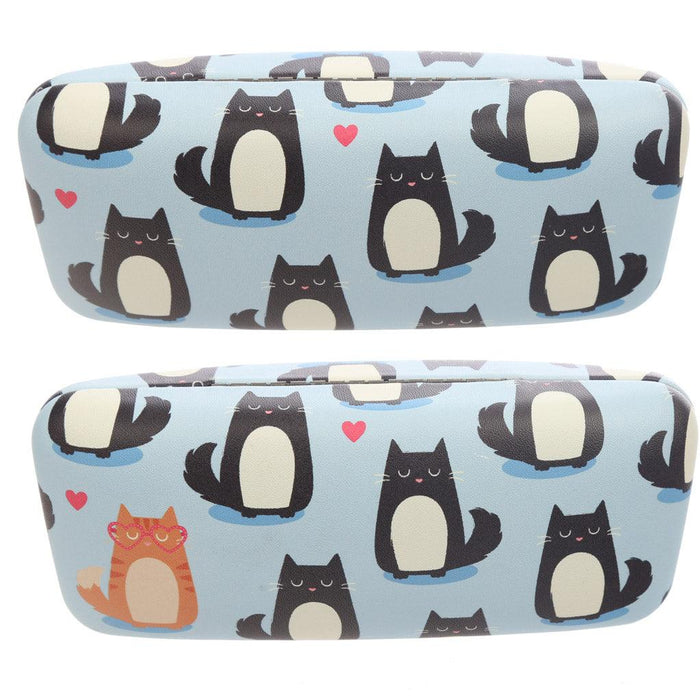 Feline Fine Cat Sunglasses/Glasses Case - Blue