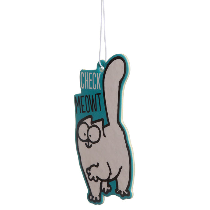 Vanilla Scented Simon's Cat Check Meowt Car Air Freshener With Free Delivery 