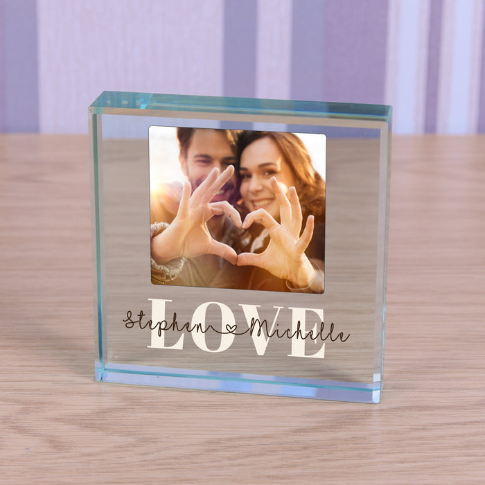Personalised Photo Glass Token - Love | Romantic Gift