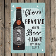 Personalised Beer-illiant Metal Sign