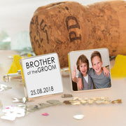Personalised Wedding Role Photo Cufflinks