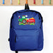 Personalised Tractor Blue Backpack