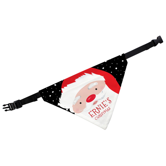 Personalised Santa Christmas Dog Bandana