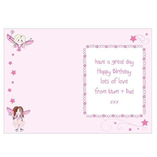 Personalised Fairy Card - Myhappymoments.co.uk
