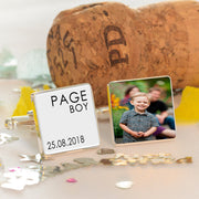 Personalised Wedding Role Photo Cufflinks