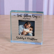 First Father’s Day Together Photo Gift Plaque