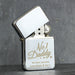 Personalised 'No.1 Daddy' Silver Lighter - Myhappymoments.co.uk