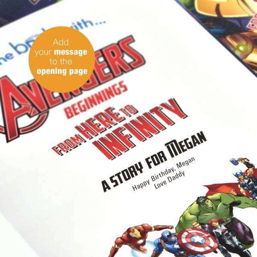 Personalised Marvel's Avengers Beginnings Book - Myhappymoments.co.uk
