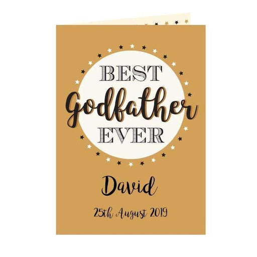 Personalised Best Godfather Card - Myhappymoments.co.uk