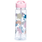 Shatterproof Plastic Reusable 550ml Water Bottle Flip Straw - Cat's Life