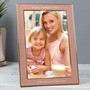 Personalised Classic Rose Gold Photo Frame 4x6 - Myhappymoments.co.uk