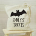 Personalised Bat Halloween Treats Tote Bag