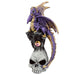 Skull Dragon Dark Legends Dragon Figurine - Purple