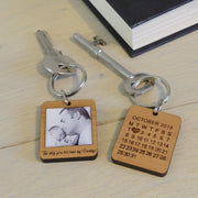 Personalised The Day You Became My Daddy Keyring