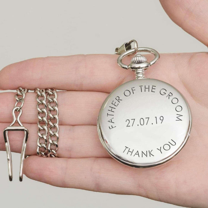 Engraved Any Message Pocket Fob Watch