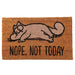 Simon's Cat Coir Doormat - Nope Not Today - Myhappymoments.co.uk