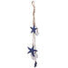 Wooden Starfish and Shells Nautical Hanging Decoration