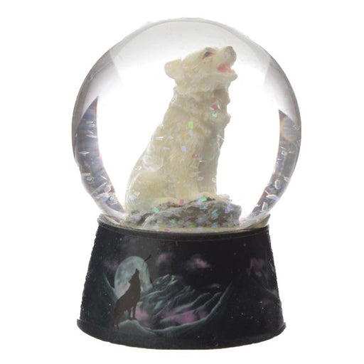 Protector of the North Wolf Snow Globe