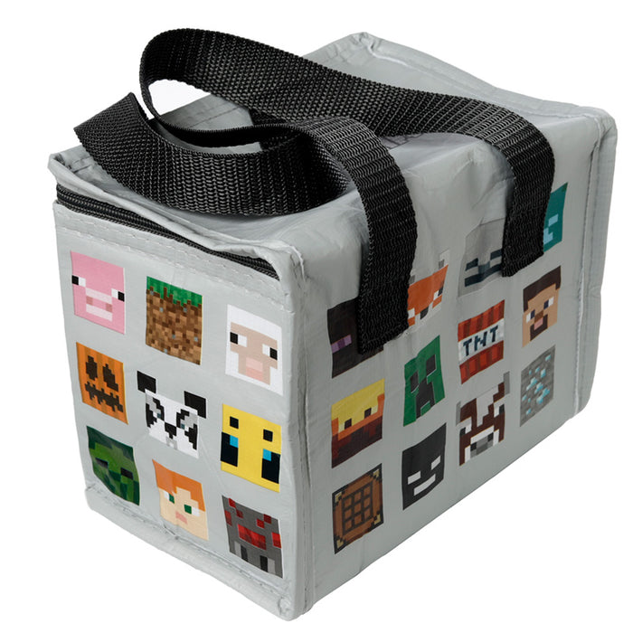 Official Licensed Minecraft Faces Lunch Bag