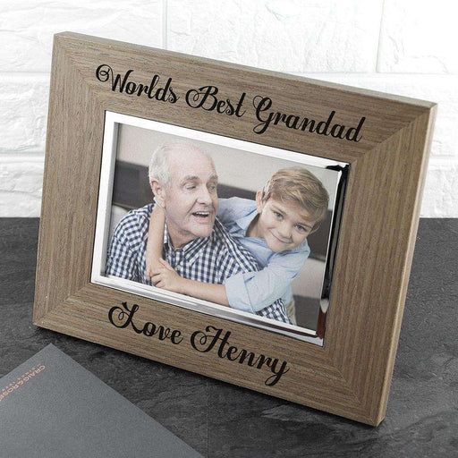 Personalised Worlds Best Grandad Photo Frame - Myhappymoments.co.uk