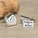 Personalised You And Me Infinity Envelope Cufflinks - Myhappymoments.co.uk