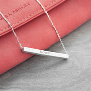 Personalised Horizontal Bar Necklace