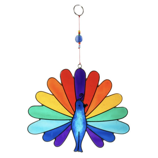 Rainbow Peacock Suncatcher