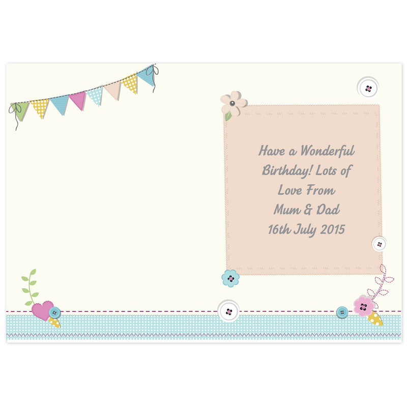 Personalised Age Birthday Craft Card