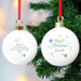 Personalised Gold & Blue Stars My 1st Christmas Bauble - Myhappymoments.co.uk