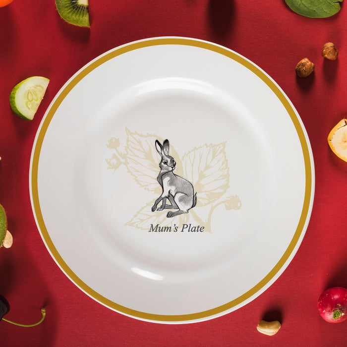 Personalised Watership Down Clover Rimmed Plate 8" - Myhappymoments.co.uk