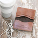 Personalised Tan Hide Leather Slim Card Wallet