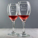 Personalised Cheers Wine Glasses With Silk Lined Gift Box - Myhappymoments.co.uk