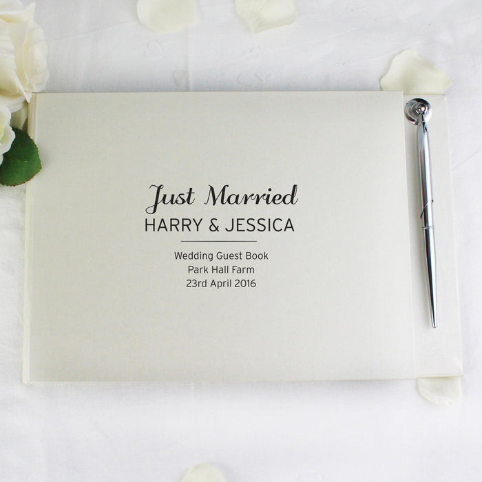 Personalised Classic Hardback Guest Book & Pen