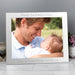 Personalised 10 x 8 Silver Landscape Photo Frame - Fathers Day Gift 