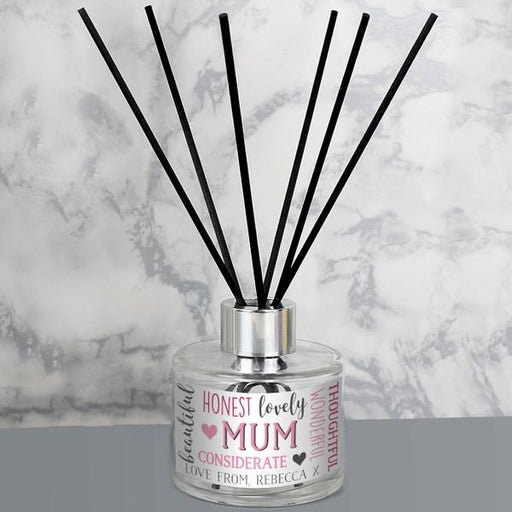 Personalised Mum Reed Diffuser - Myhappymoments.co.uk