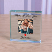 Personalised Mum I Love You Photo Gift Plaque