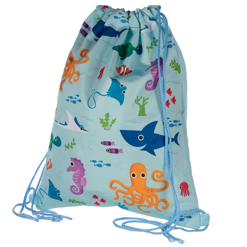 Sealife Drawstring Bag - Myhappymoments.co.uk