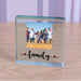 Family Photo Glass Token Keepsake Paperweight Gift