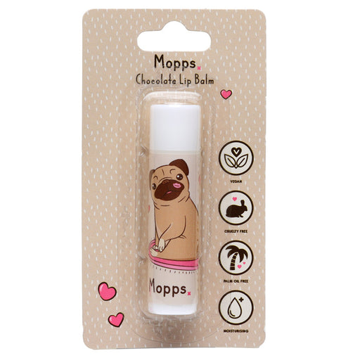 Mopps Pug Stick Lip Balm - Chocolate