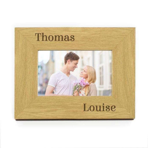 Personalised 6x4 Couples Wooden Photo Frame - Myhappymoments.co.uk