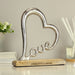 Personalised Love Heart Standing Ornament